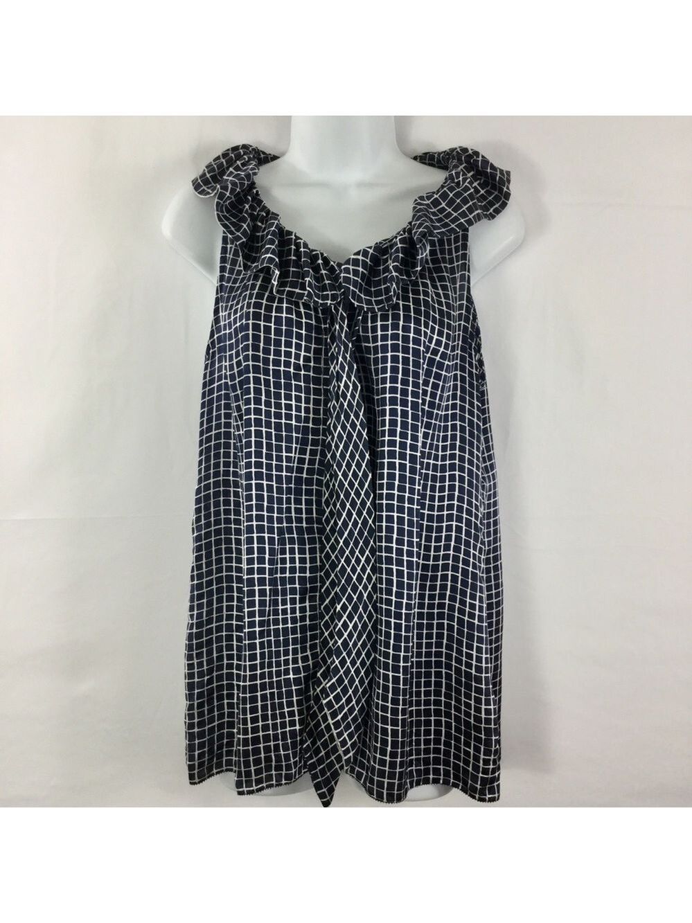 BANANA Republic Ruffle Collar Silk Sleeveless Top